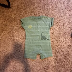 NWOT Carter's Green Dinosaur Baby Romper